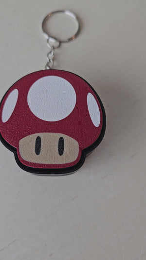 The Tween Space Retro Mushroom Fidget Clicker Keychain | 3D Printed