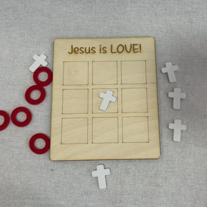 Jesus Is Love Tic Tac Toe Game
