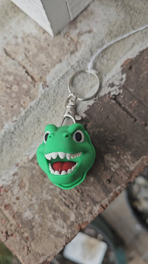 Dinosaur Head Clicker Keychain – Fidget Toy