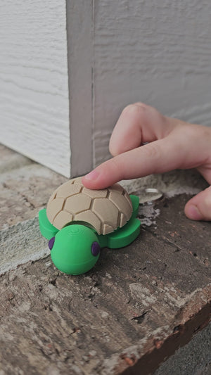 Turtle Fidget Clicker Keychain – Sensory Focus Toy