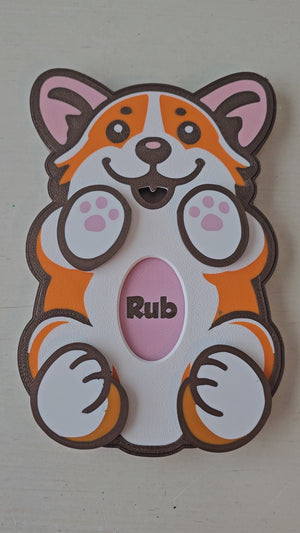 The Tween Space Corgi Belly Rub Toy — Interactive Sensory Fidget | 3D Printed