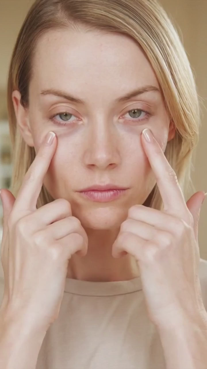 Whipped Peony Eye cream Application
