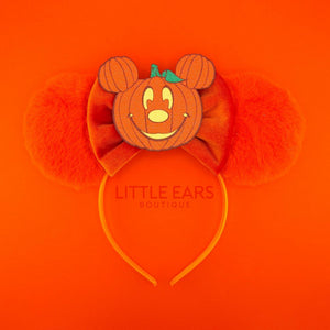 Pumpkin Fur Halloween Ears