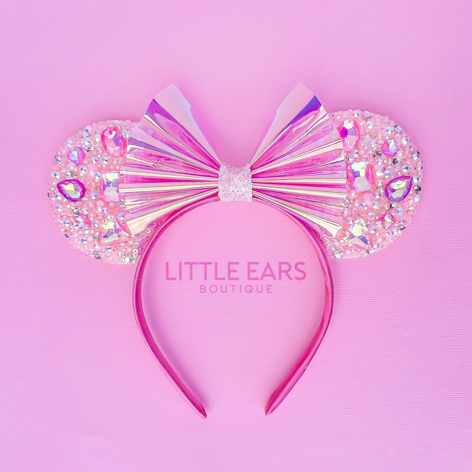 Purple Iridescent Sparkle Mickey Ears