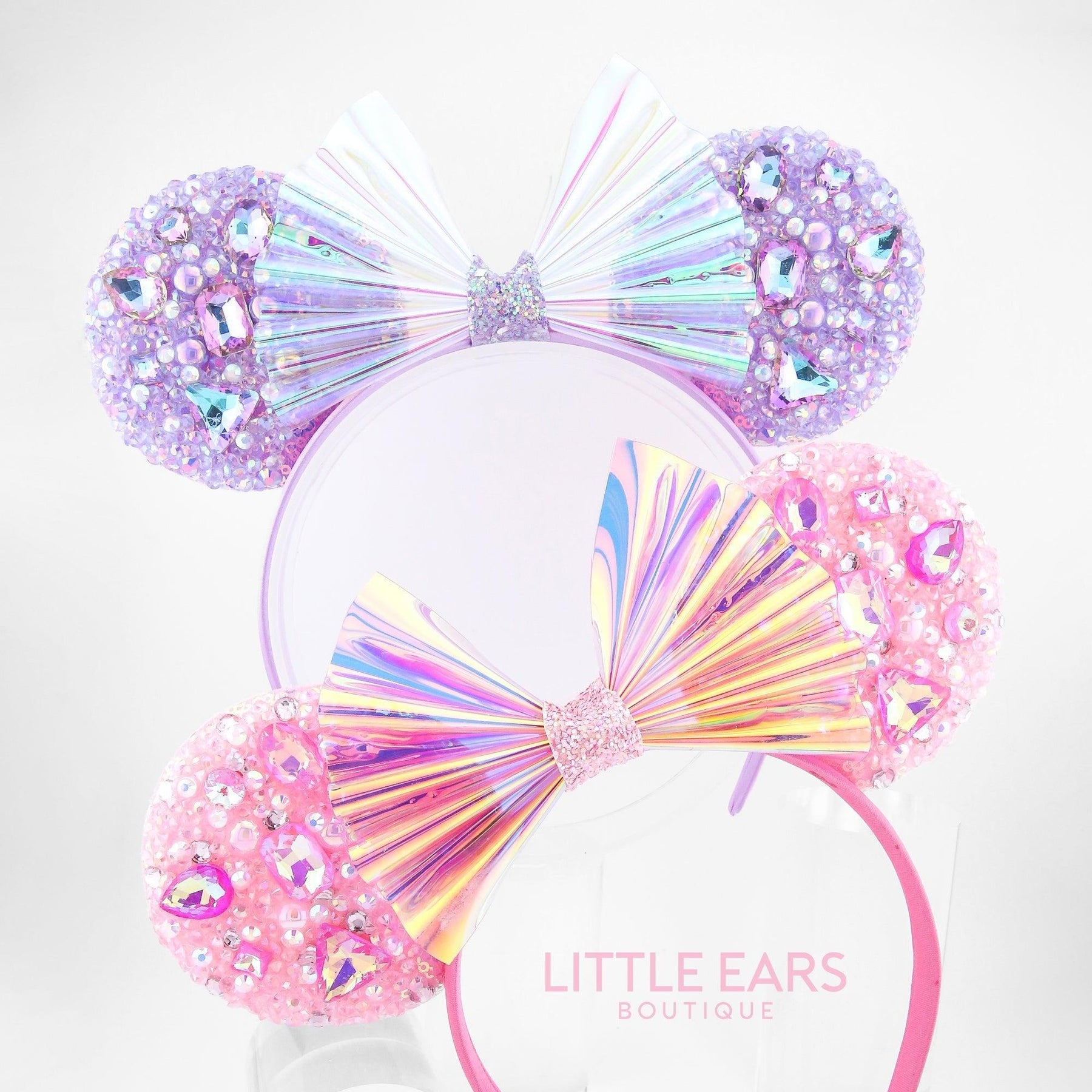 Purple Iridescent Sparkle Mickey Ears