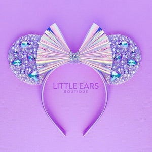 Purple Iridescent Sparkle Mickey Ears