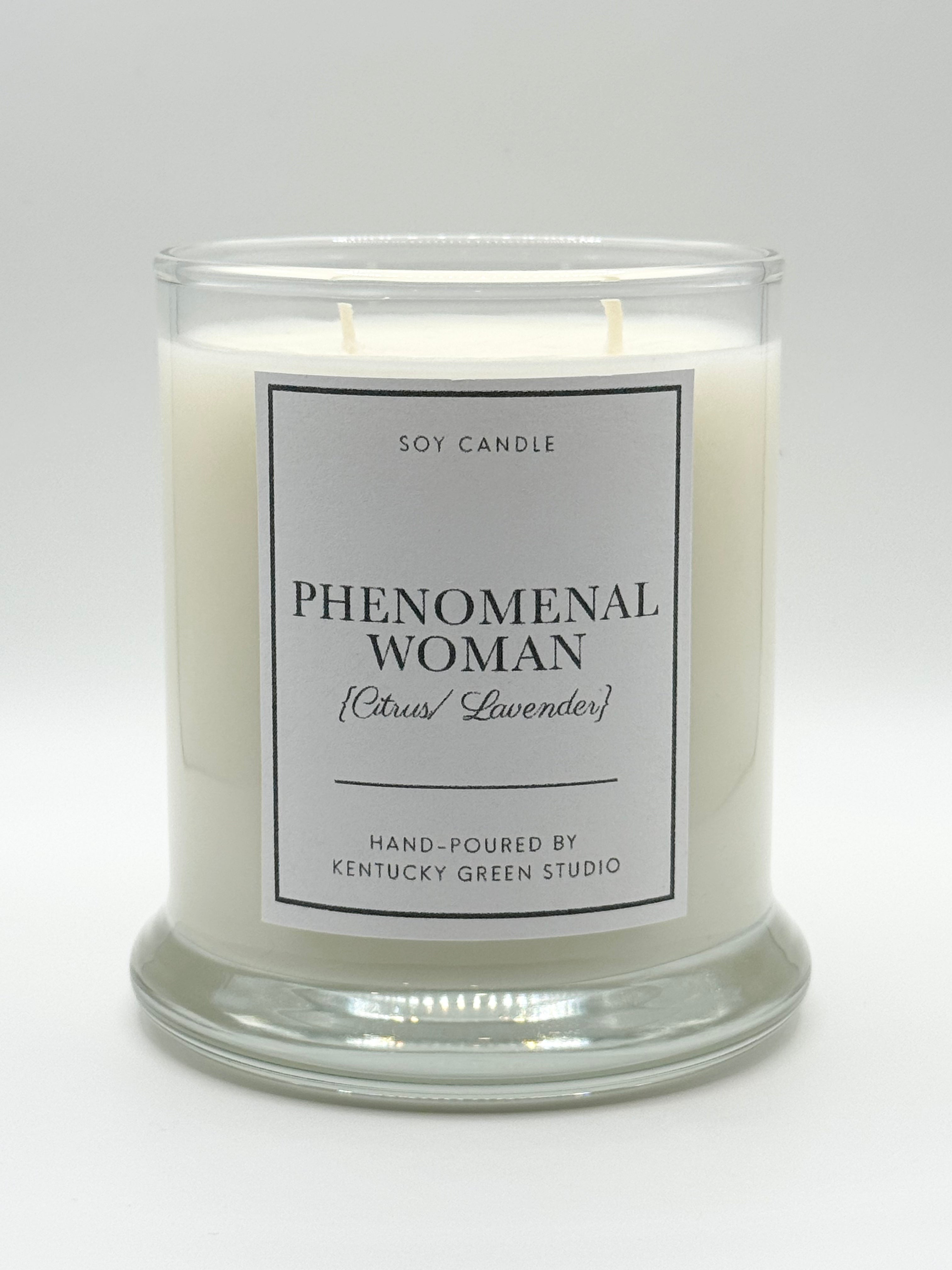 Phenomenal Woman Soy Candle by Kentucky Green Studio, scented candle main product photo