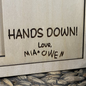 Best Daddy Hands Down Photo Frame