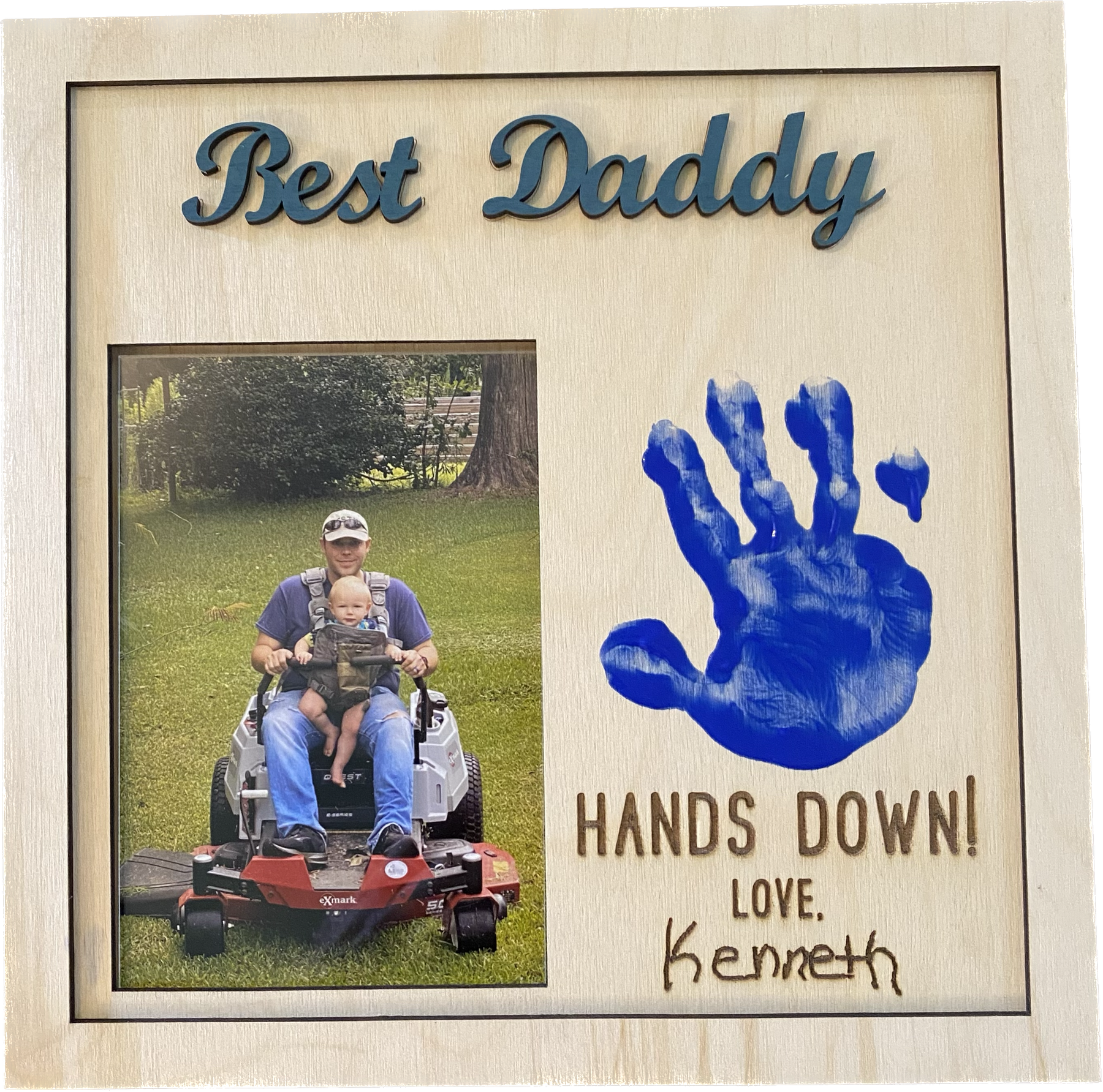Best Daddy Hands Down Photo Frame