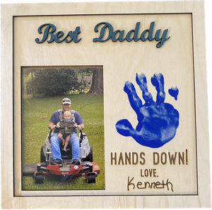 Best Daddy Hands Down Photo Frame