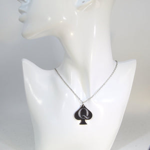 Queen of Spades Wooden Earrings | Card Suit Playing Card Jewelry