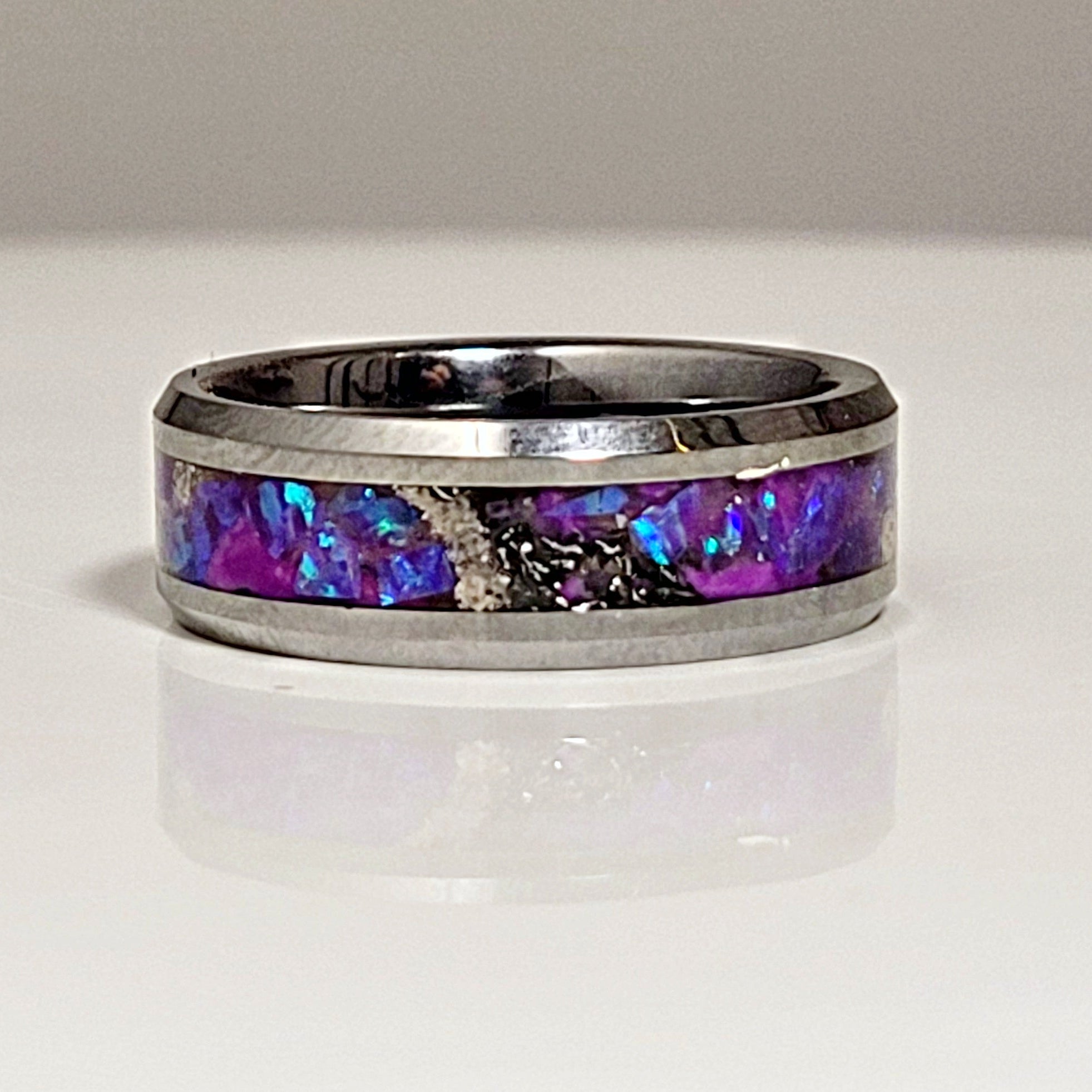 The Purple Star Memorial Ring by Cotton Street Art Company, handmade jewelry main product photo