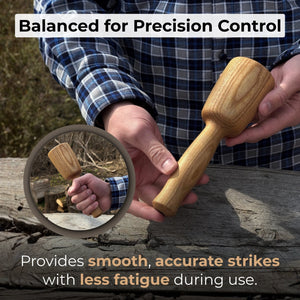 Quiet 7 oz. Wooden Mallet (Mallet Tool)