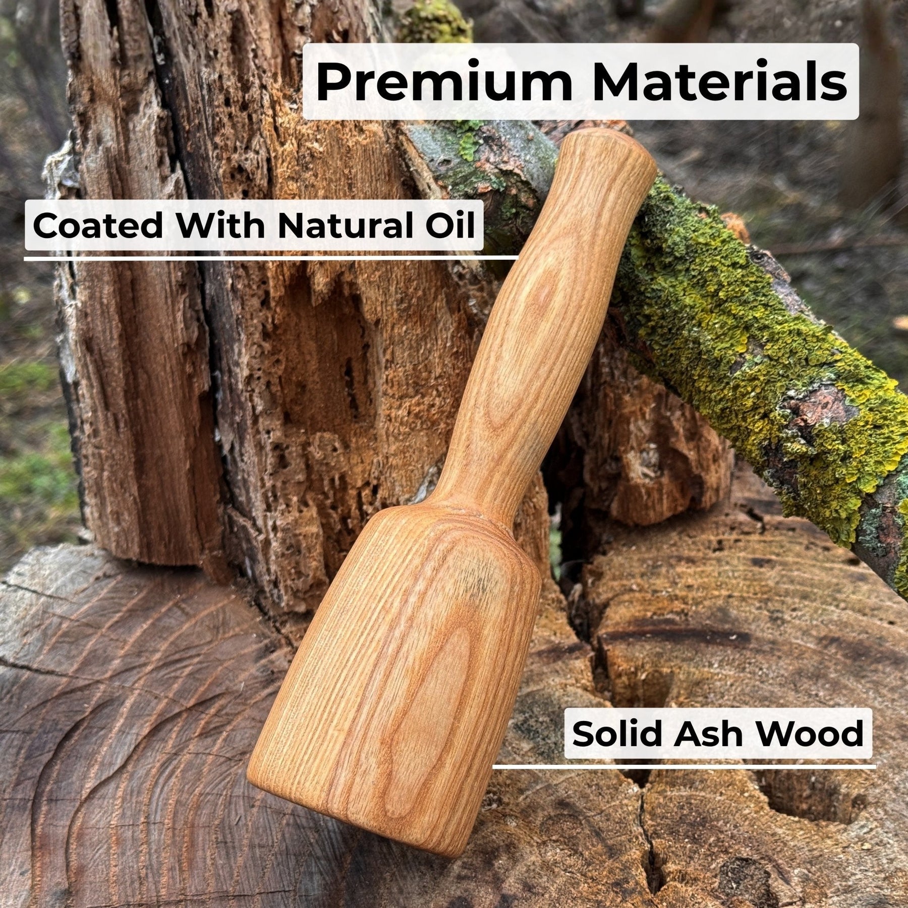 Quiet 7 oz. Wooden Mallet (Mallet Tool)
