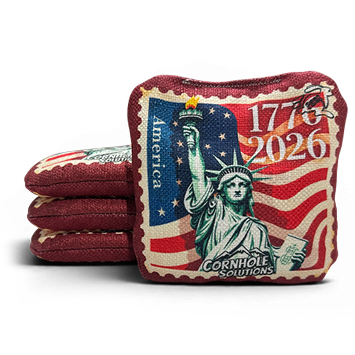 American Stamp Designs - Pro Style REC Cornhole Bags – Regulation 6"x6" – Full Set of 8