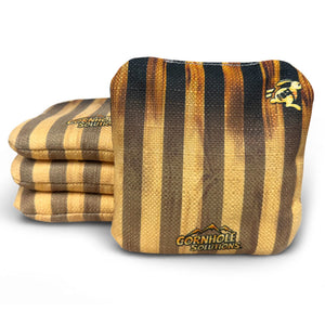 Stripes/Rustic Stars - Pro Style REC Cornhole Bags – Regulation 6"x6" – Full Set of 8 Cornhole Solutions