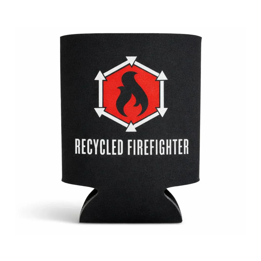 Recycled Firefighter Logo Drink Sleeve detail view by Recycled Firefighter