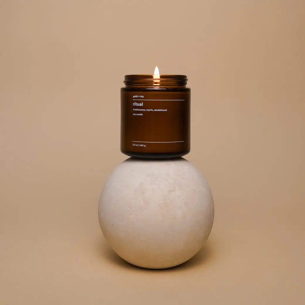 Ritual by gold + ivy, scented candle main product photo
