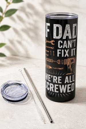 20 oz Double-Wall Stainless Steel Skinny Tumbler Father's Day