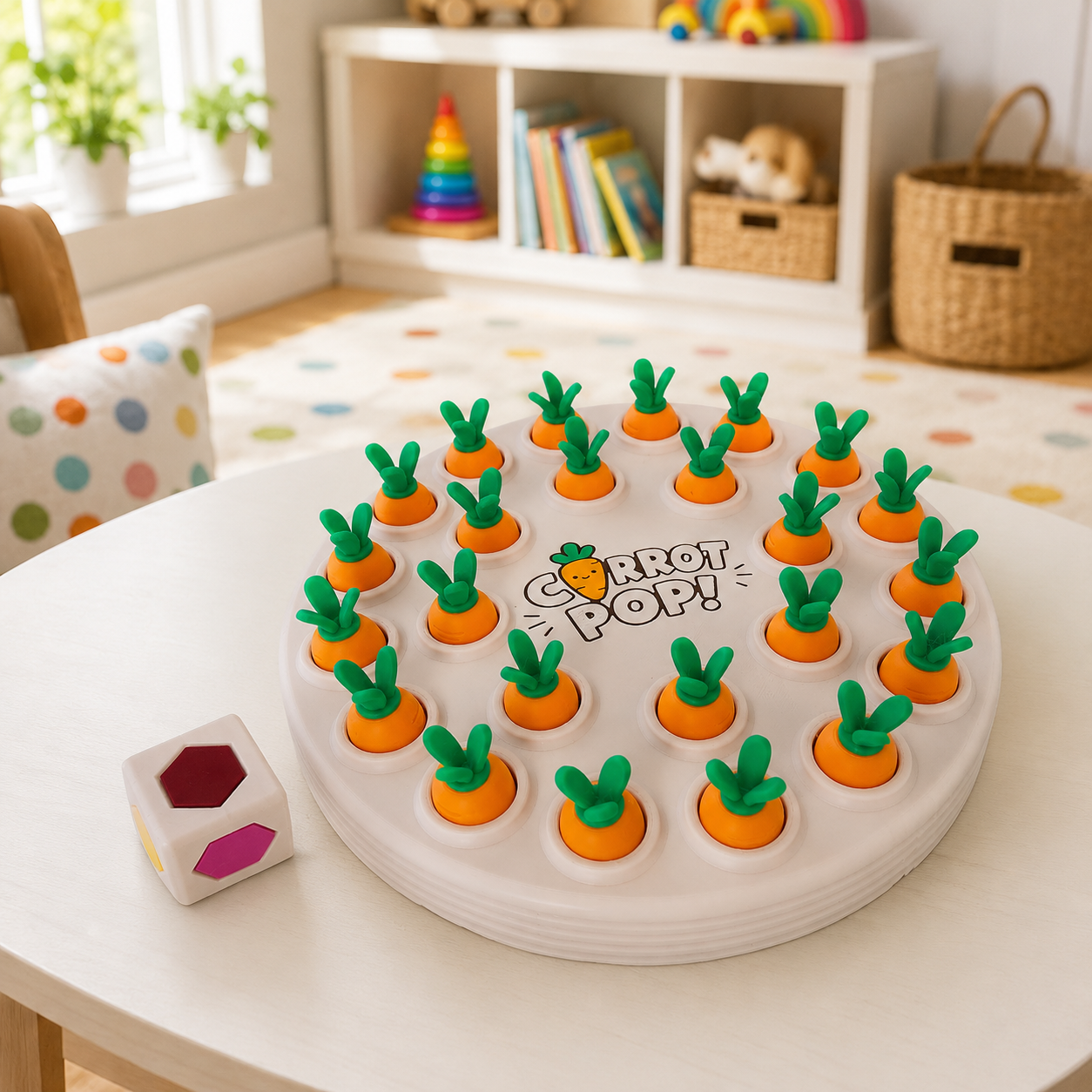 Carrot Pop Memory Game by The Tween Space, 3D printed toy detail photo 3