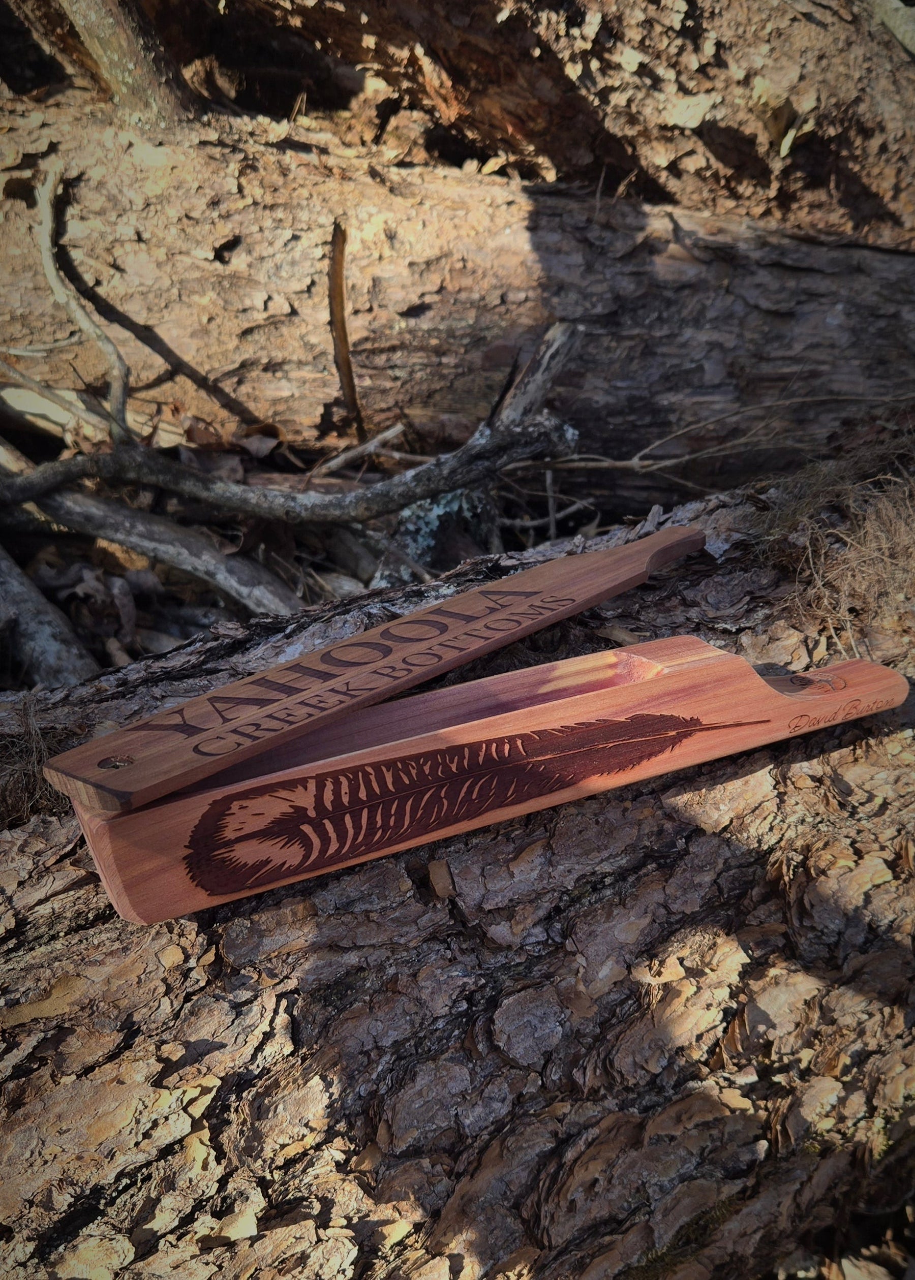 Yahoola Creek Bottoms Cedar Long Box Call by Yahoola Creek Bottoms, game call detail photo 3