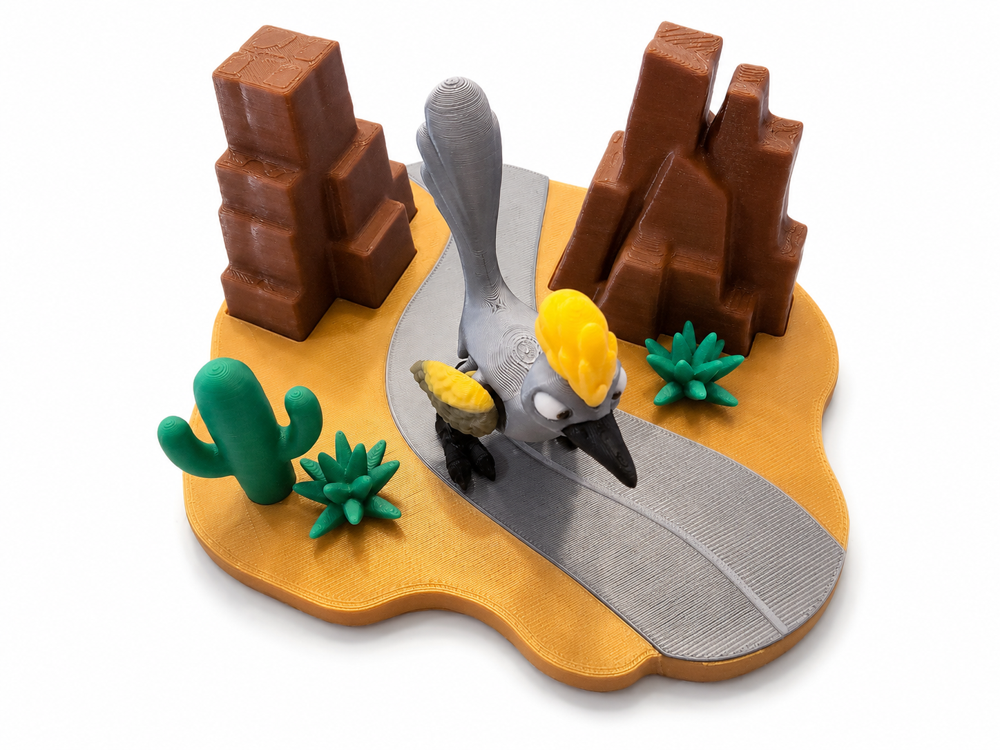 3D Printed Desert Roadrunner Playset by The Tween Space, paper gift detail photo 2