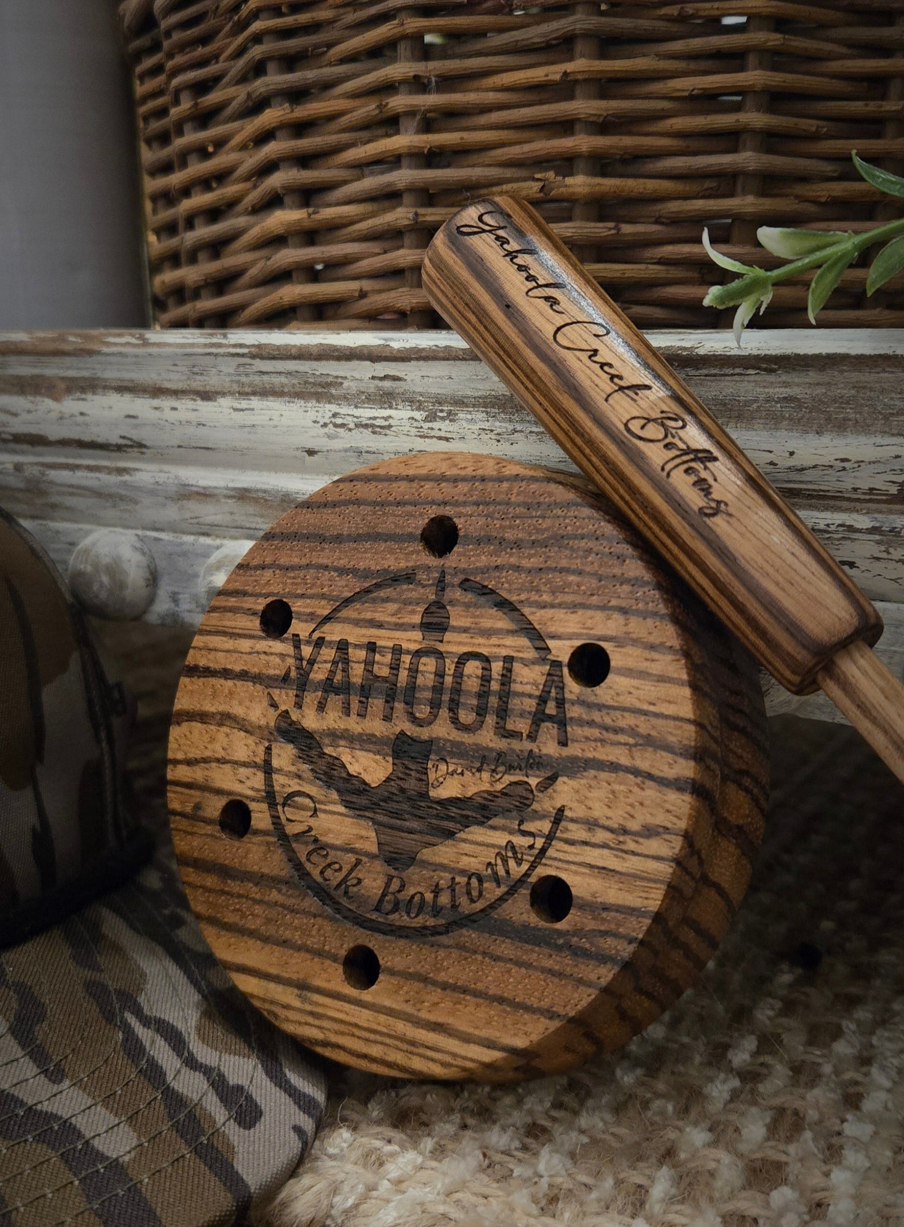 Big Sexy Zebrawood Slate Pot Call by Yahoola Creek Bottoms, game call detail photo 3