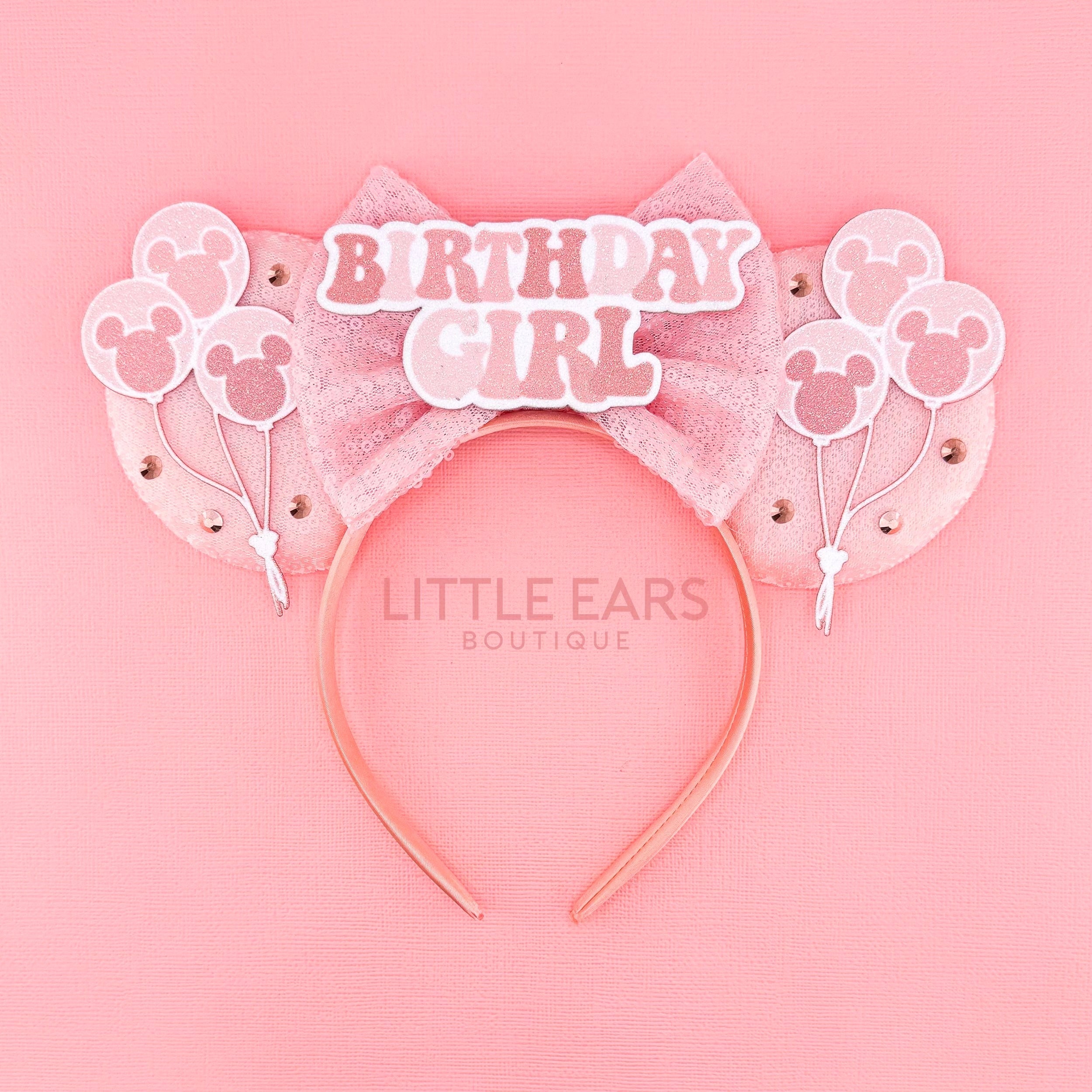 Rose Gold Birthday Ears by Little Ears Boutique, headbands main product photo