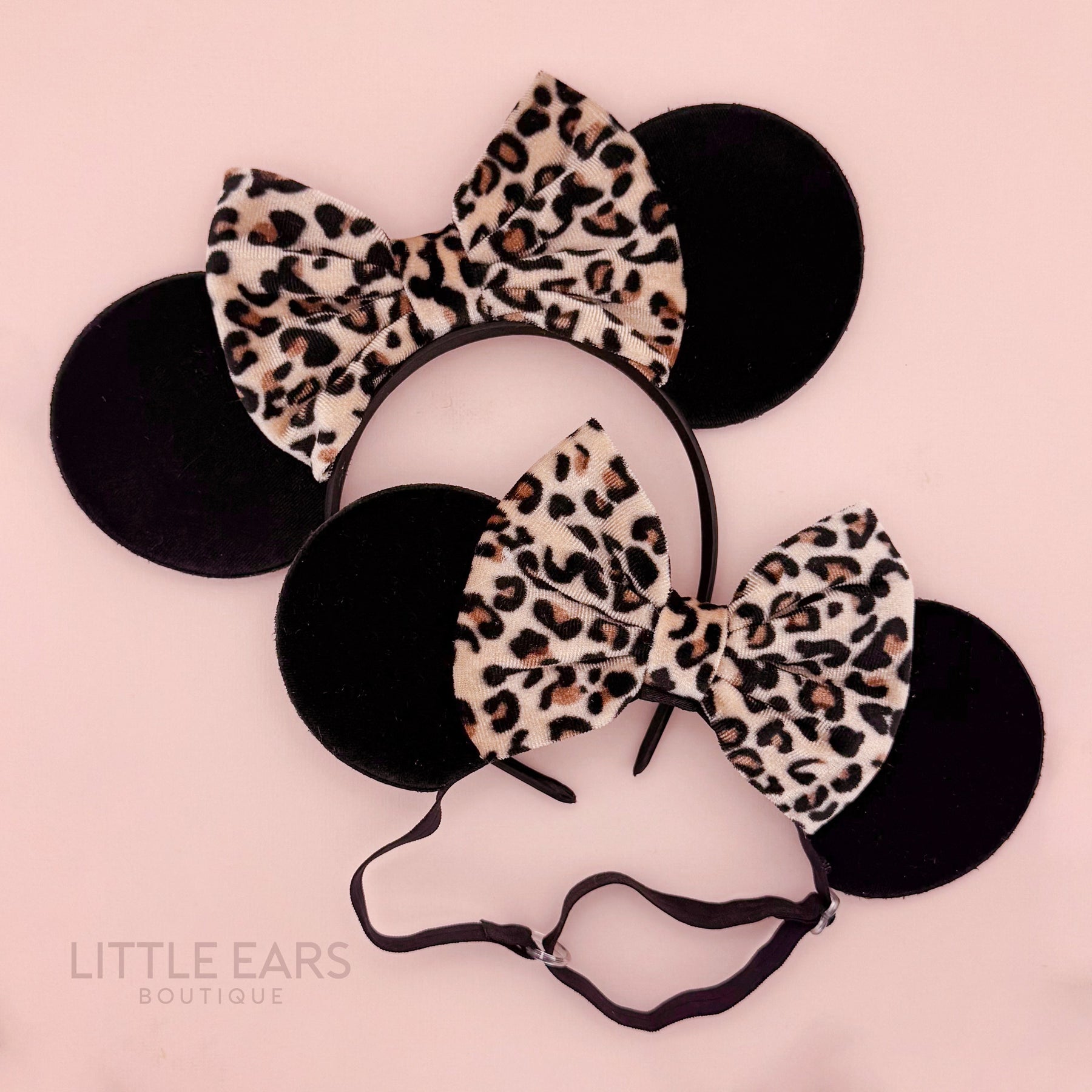Safari Bow Velvet Mommy & Me Ears by Little Ears Boutique, travel planning service main product photo