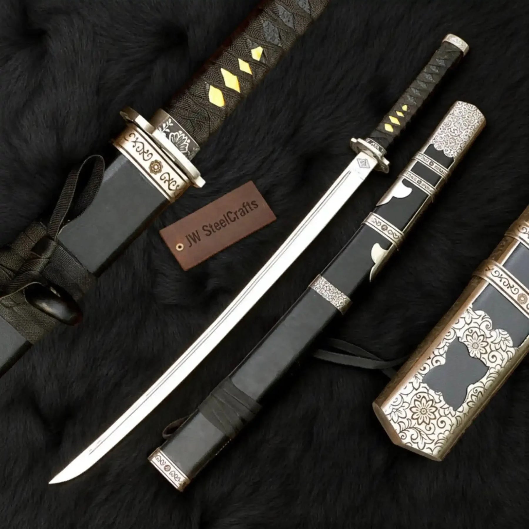 Handmade Samurai Style Katana High Carbon Steel Display Sword for Collectors by JW SteelCrafts, Southern lifestyle apparel main product photo