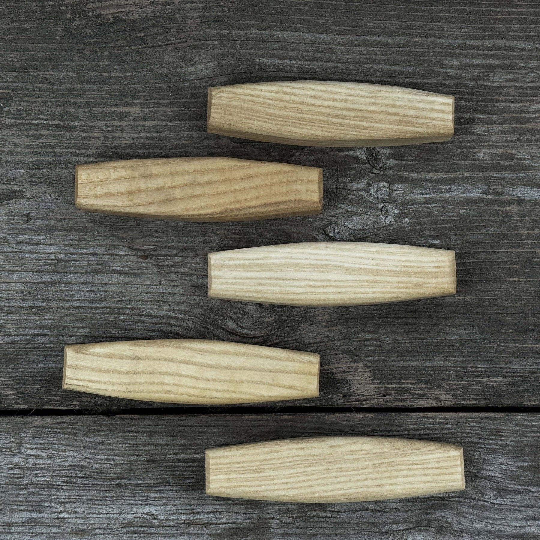 Set of 5 Replacement Wooden Handles for Knives and Drawknives