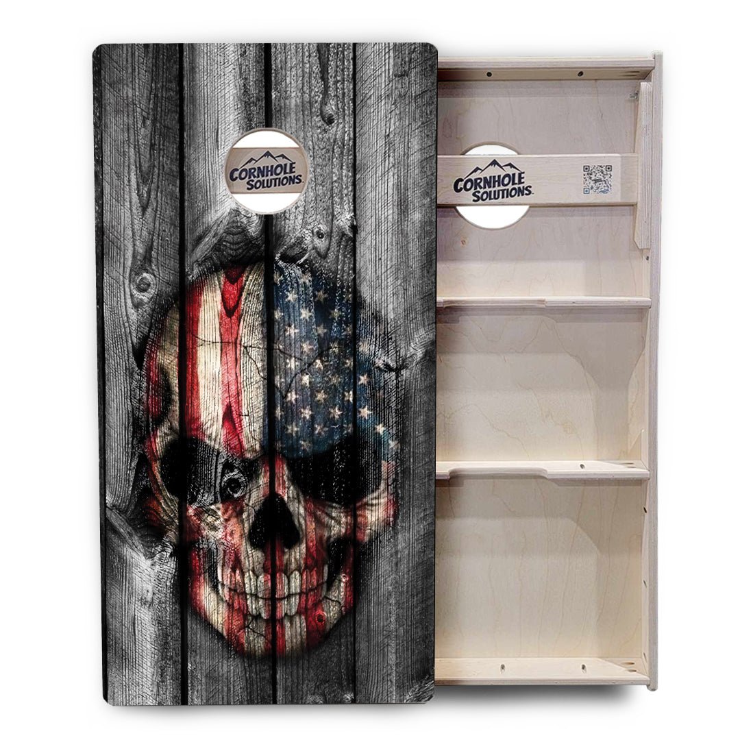 Skull Flag Cornhole Boards – Tournament Series
