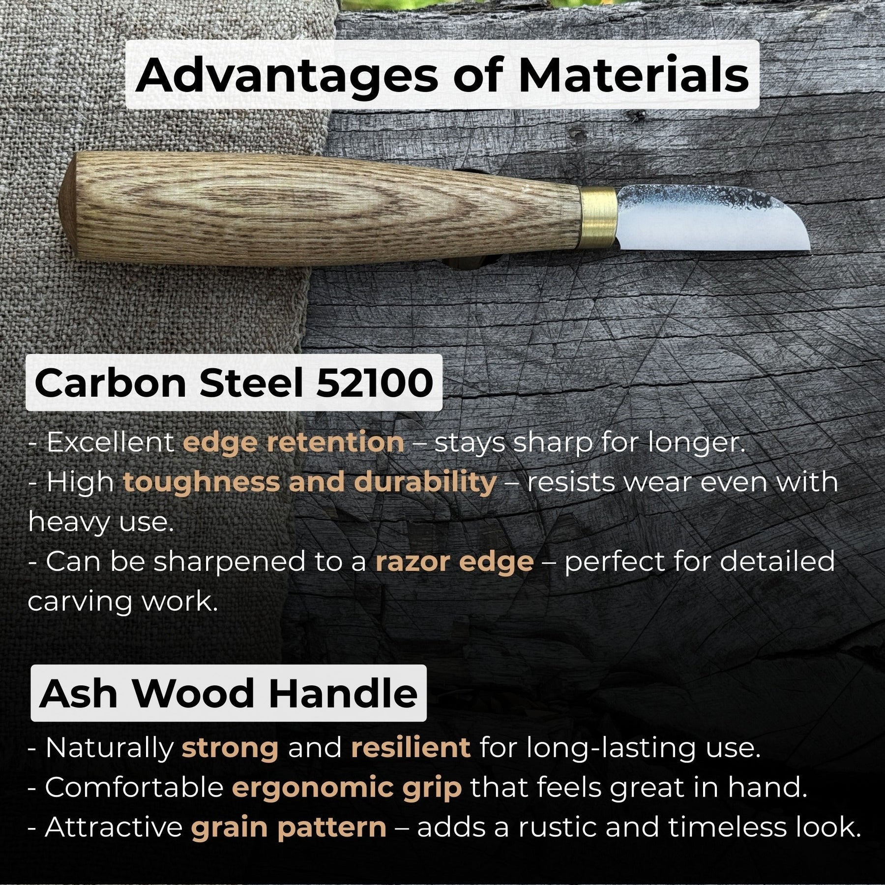 Small Chip Carving Knife, 4 cm (1.57 inches)