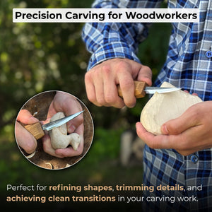 Small Sloyd Carving Knife, Blade 6.5 cm (2.56 inches)