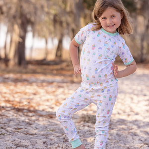 Snoball Organic Cotton Pajama Set by Nola Tawk, Southern food gift detail photo 5