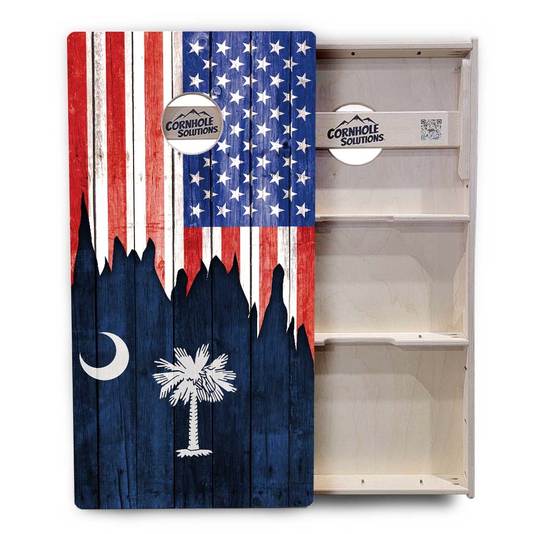 State Flag Cornhole Boards – NM–SC – Tournament Series