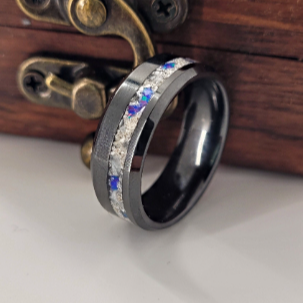 The Space and Time Memorial Ring by Cotton Street Art Company, handmade jewelry main product photo