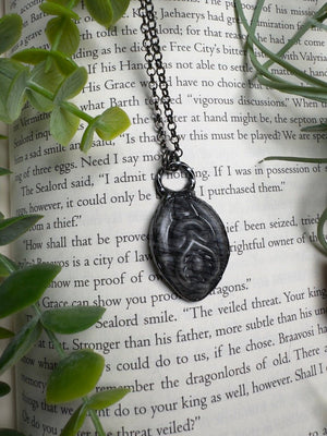 Spiderweb Jasper Yoni Necklace
