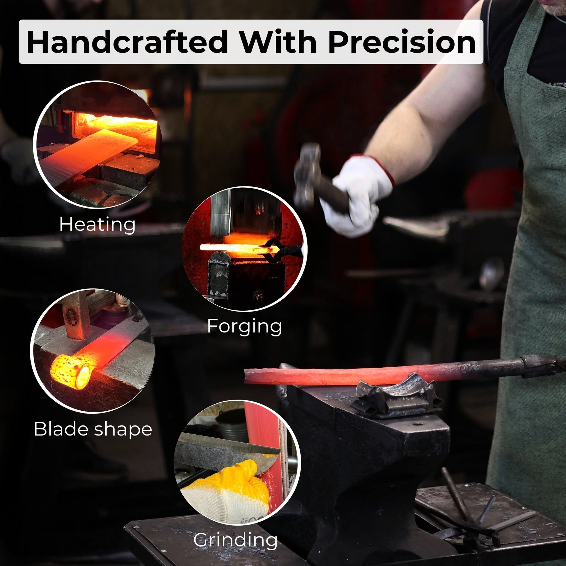 Splitting Froe with Wooden Mallet