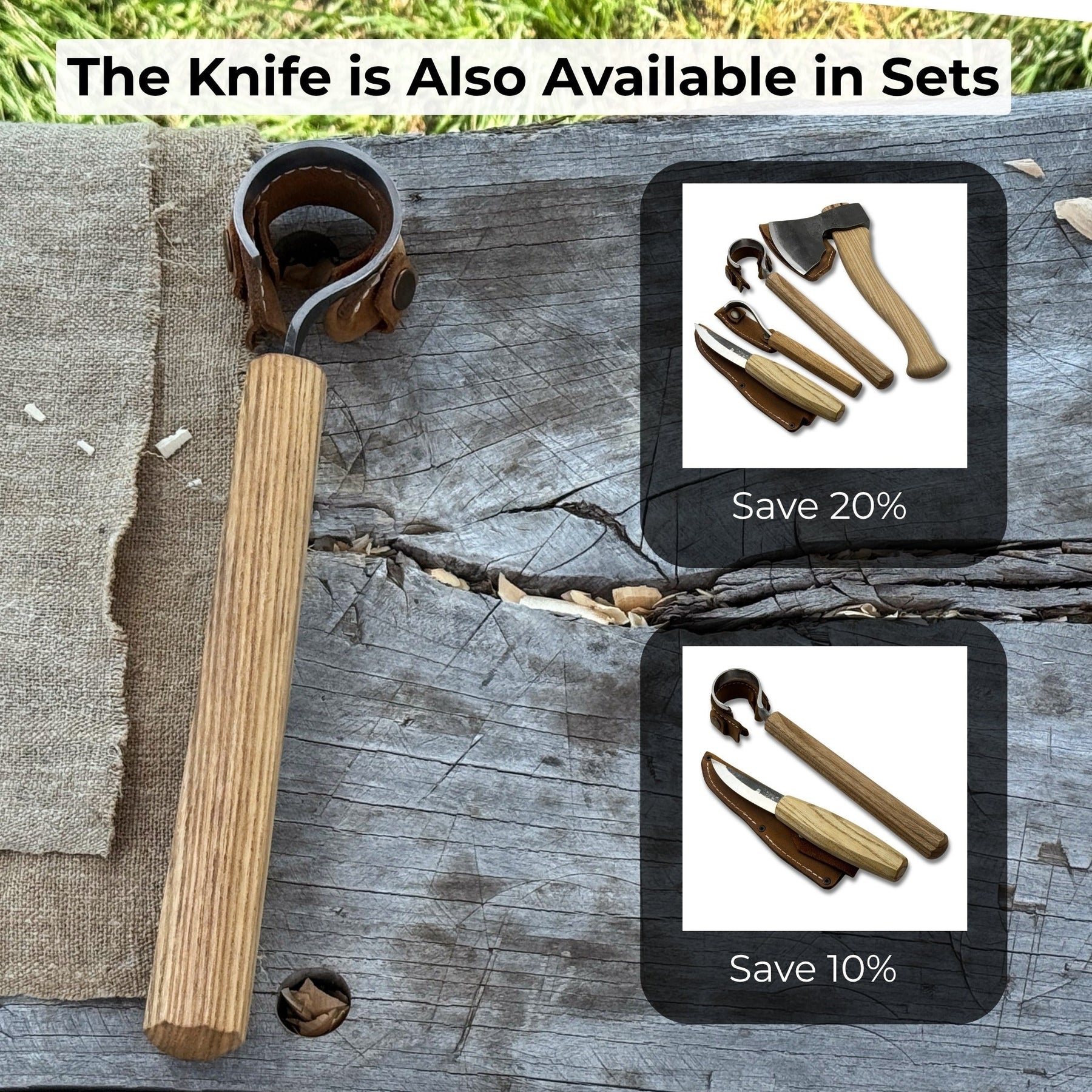 Spoon Carving Hook Knife, ⌀ 4.5 cm (1.77 inches)