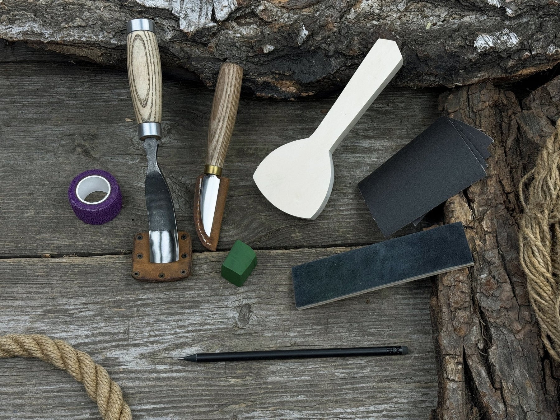 Spoon Carving Kit – All-in-One Whittling Starter Set for Beginners, Adults & Kids