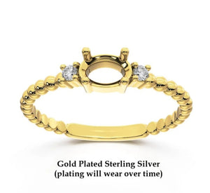 Stackable Memory Opal Ring Made w/ Cremation Ash, Dirt, Hair, or Sand