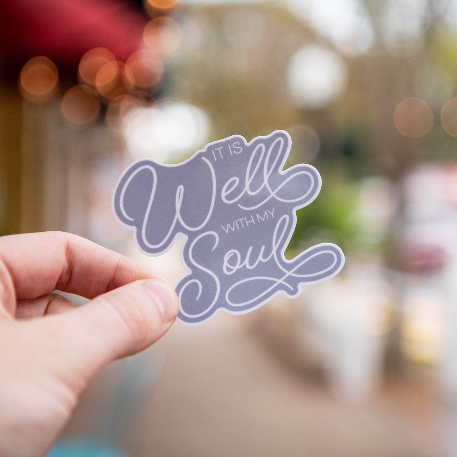 It Is Well With My Soul - Sticker by Still Magnolia, vinyl decal main product photo