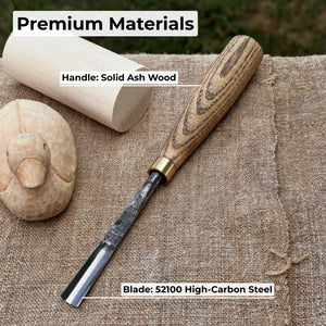 Straight Wood Carving Gouge, 5 - 12 mm (0.20 - 0.47 inches)