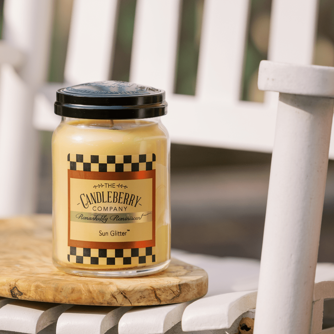 Sun Glitter™, Large Jar Candle (Collective) by The Candleberry® Candle Company, scented candle detail photo 2