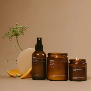 Sunny by gold + ivy, scented candle detail photo 2