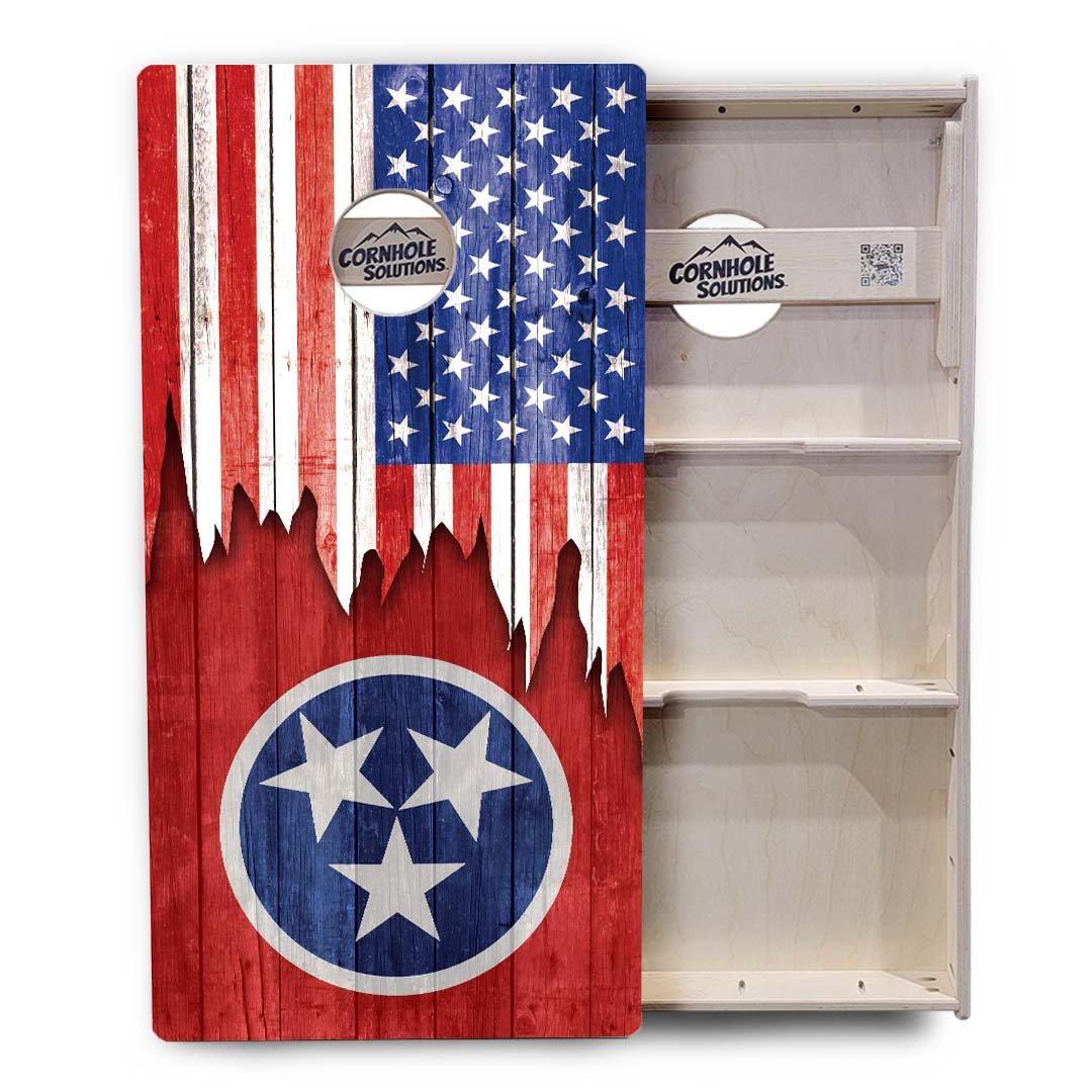 State Flag Cornhole Boards – SD–WY – Tournament Series