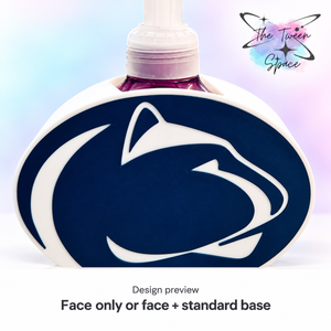 Penn State Nittany Lions 3D printed interchangeable face with The Tween Space branding; choose face only or face with standard base