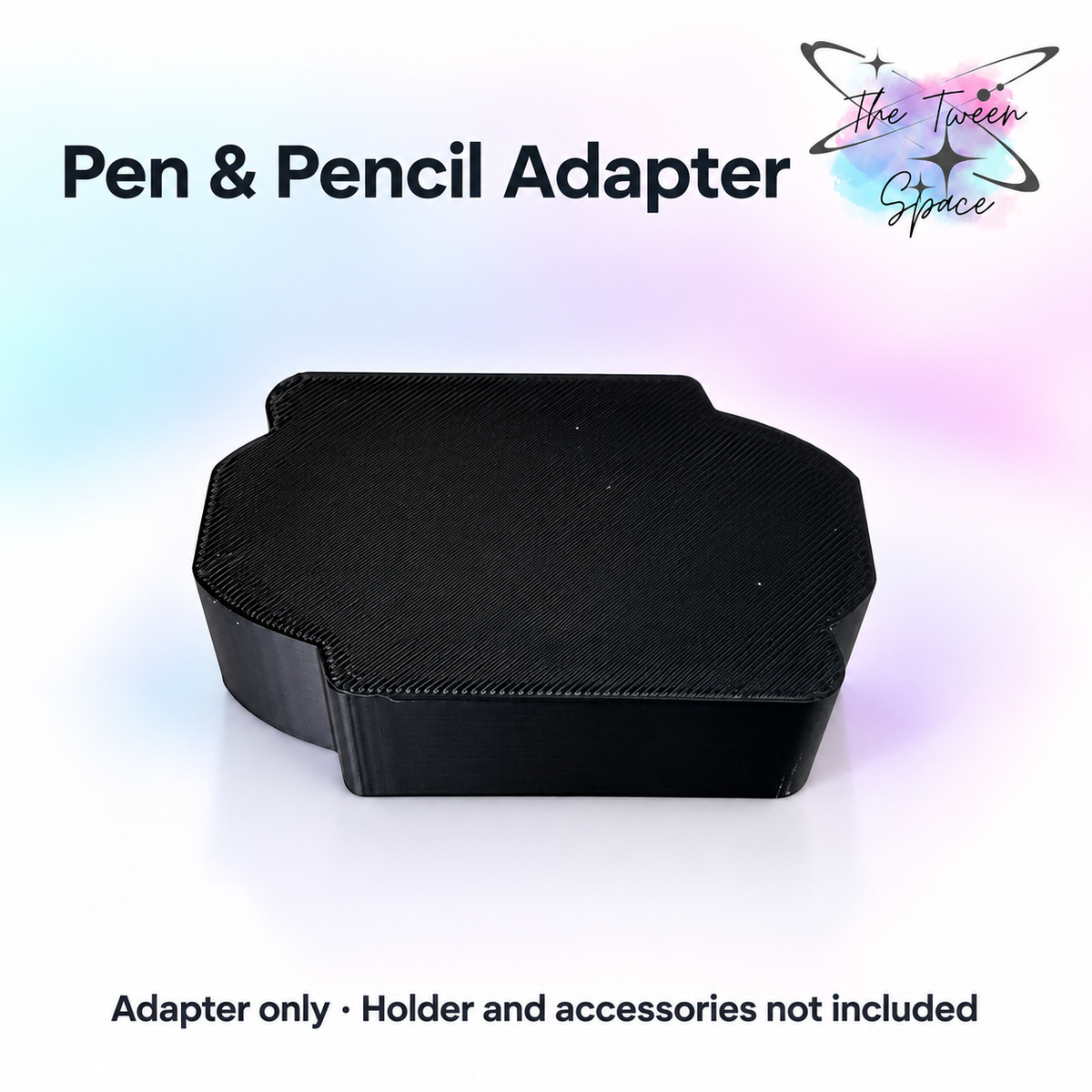 Pen and Pencil Adapter for Interchangeable Soap Bases with The Tween Space branding; decorative faces and display accessories not included