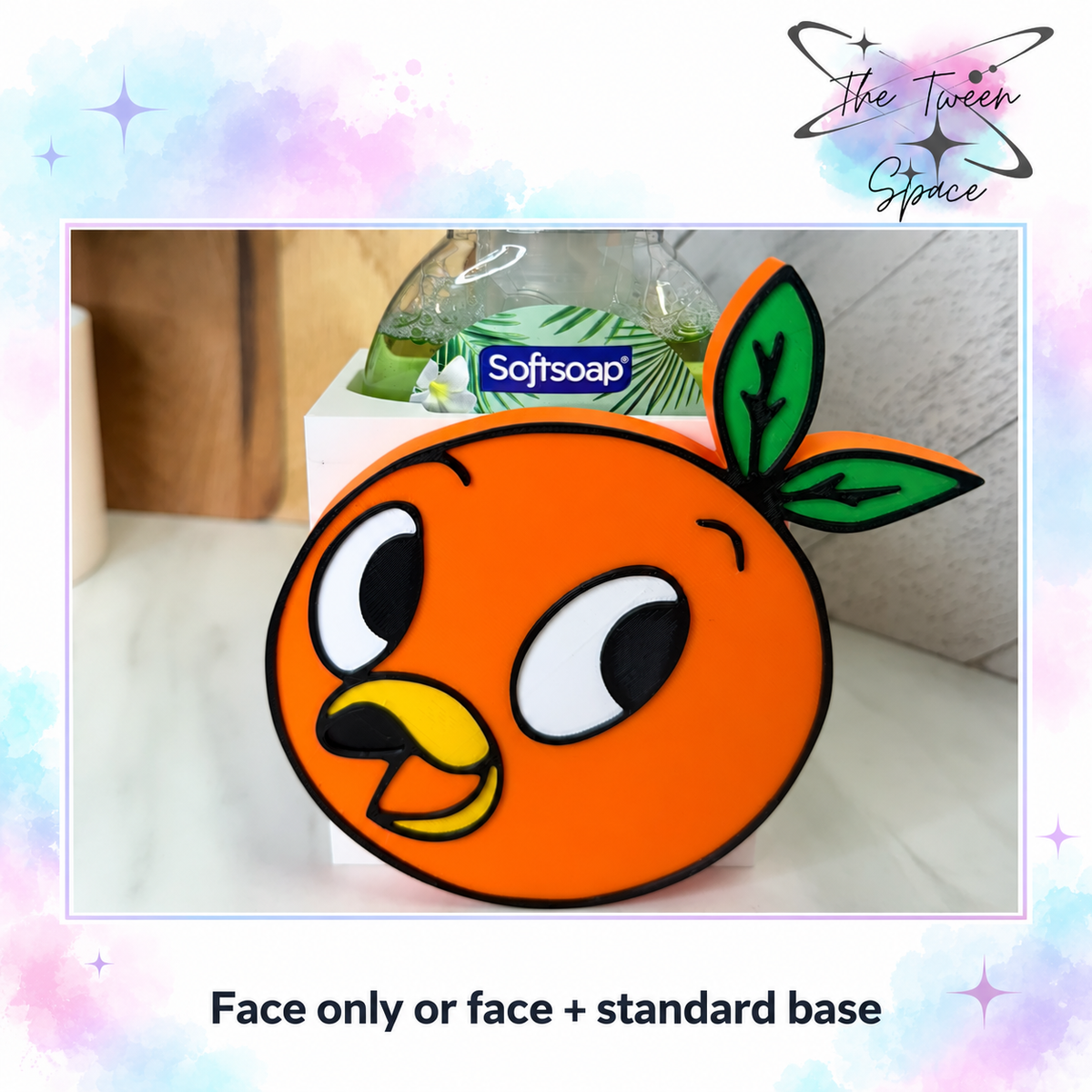 Orange Bird Interchangeable Face by The Tween Space
